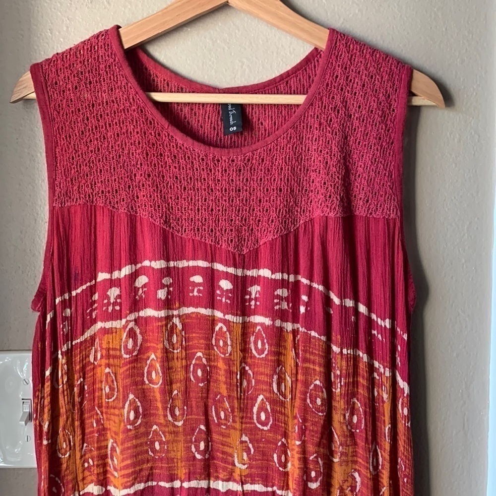 Sleeveless Tie Dye Mini Sun Dress